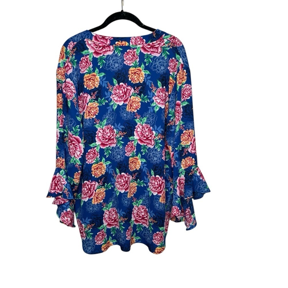 The Pioneer Woman Blue Floral Blouse XXXL - Picture 3 of 6